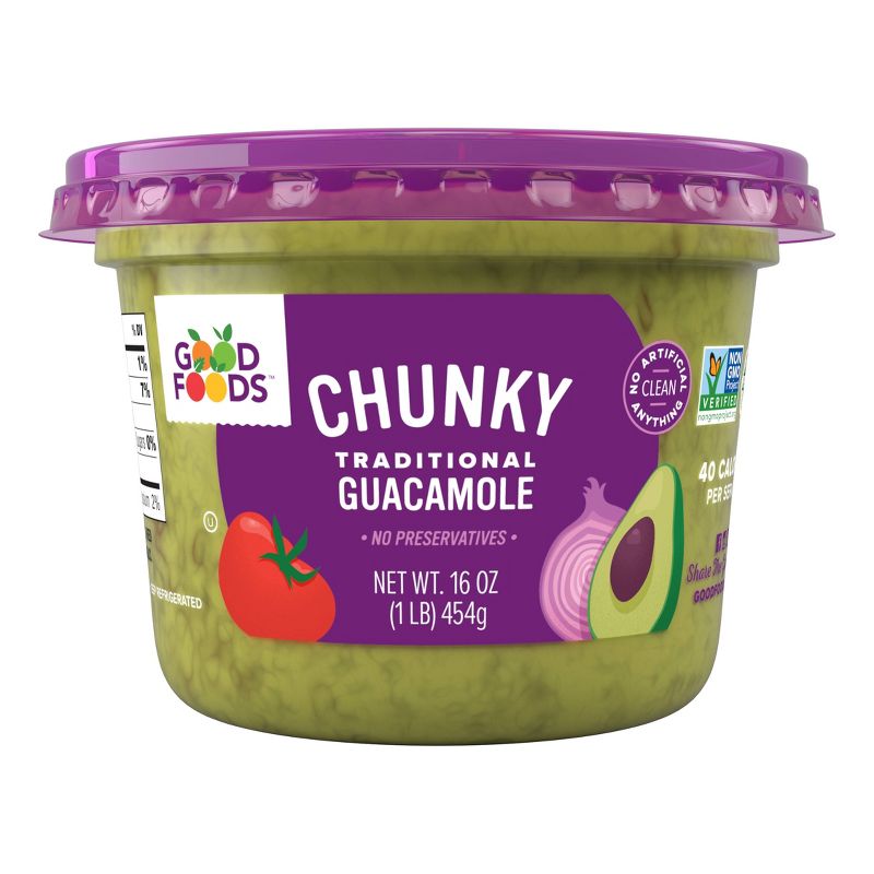 Good Foods Chunky Traditional Guacamole - 16oz