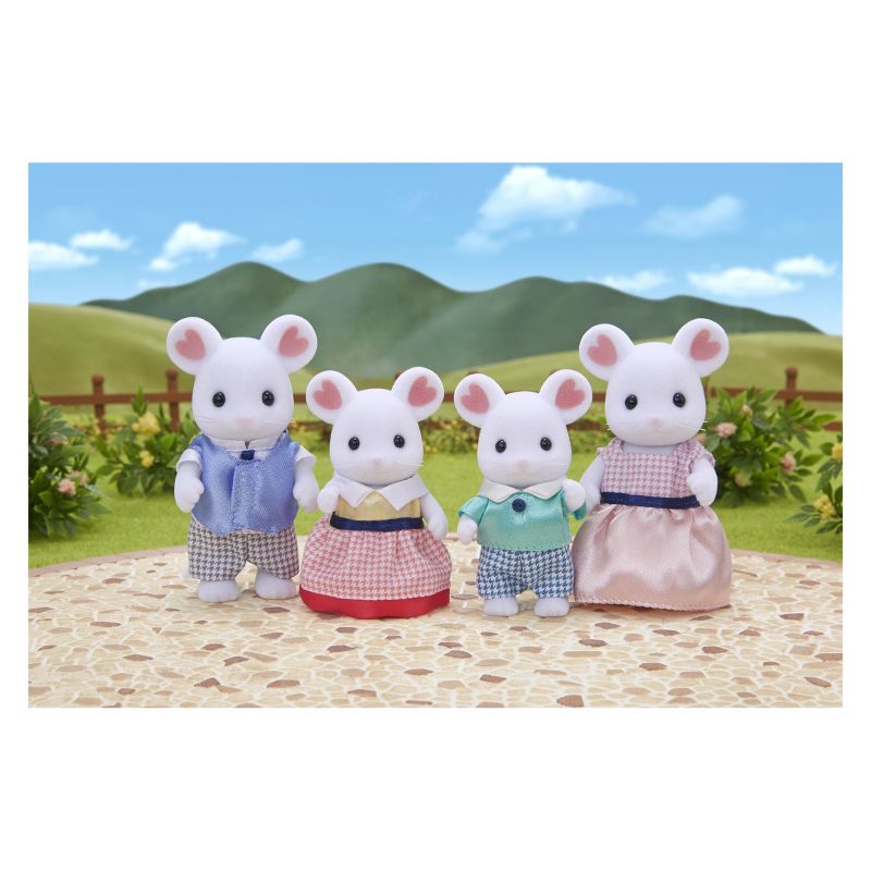 Calico Critters Marshmallow Mouse Family
