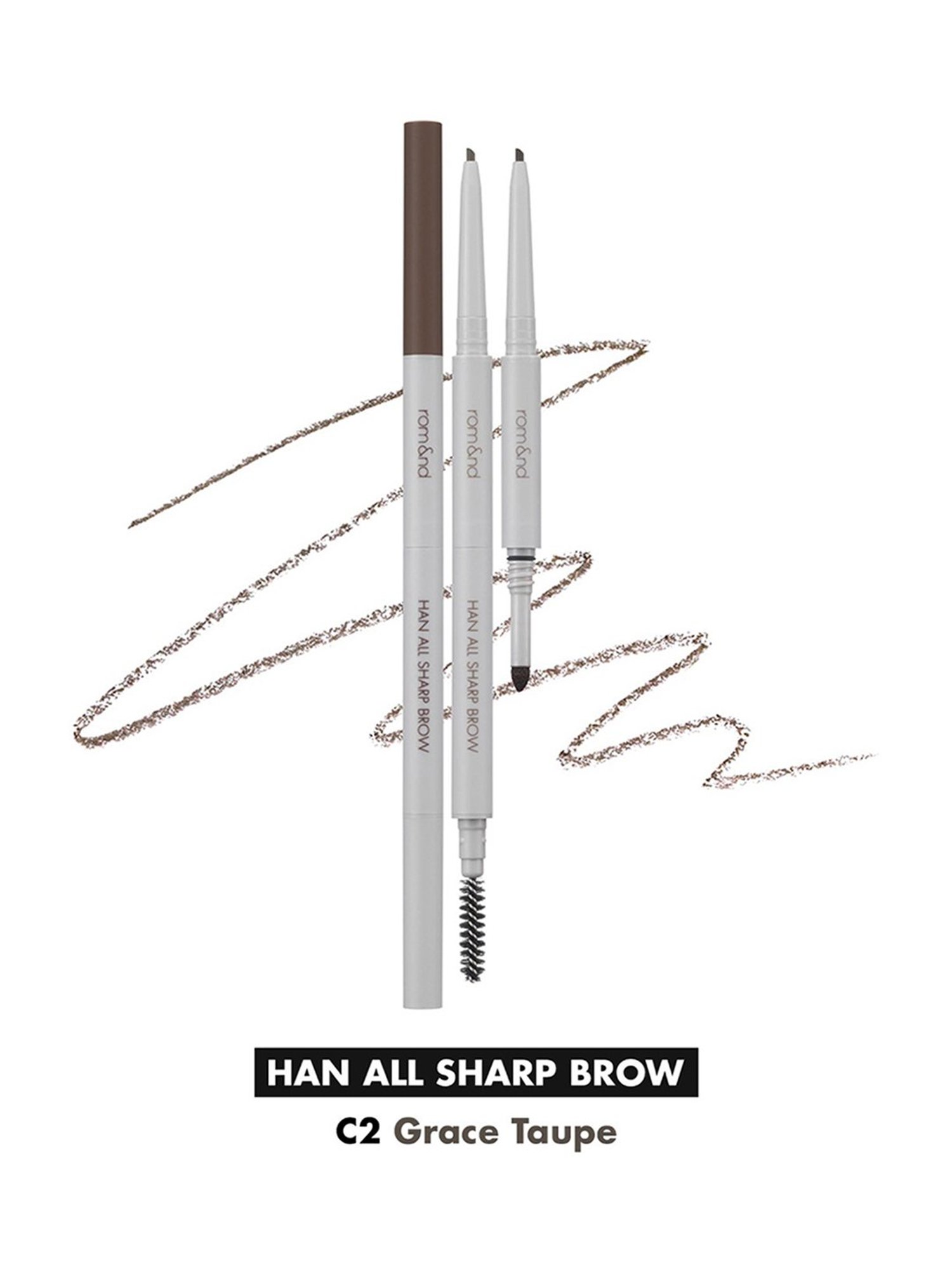 Rom&nd Han All Sharp Brow C2 Grace Taupe - 0.24 gm