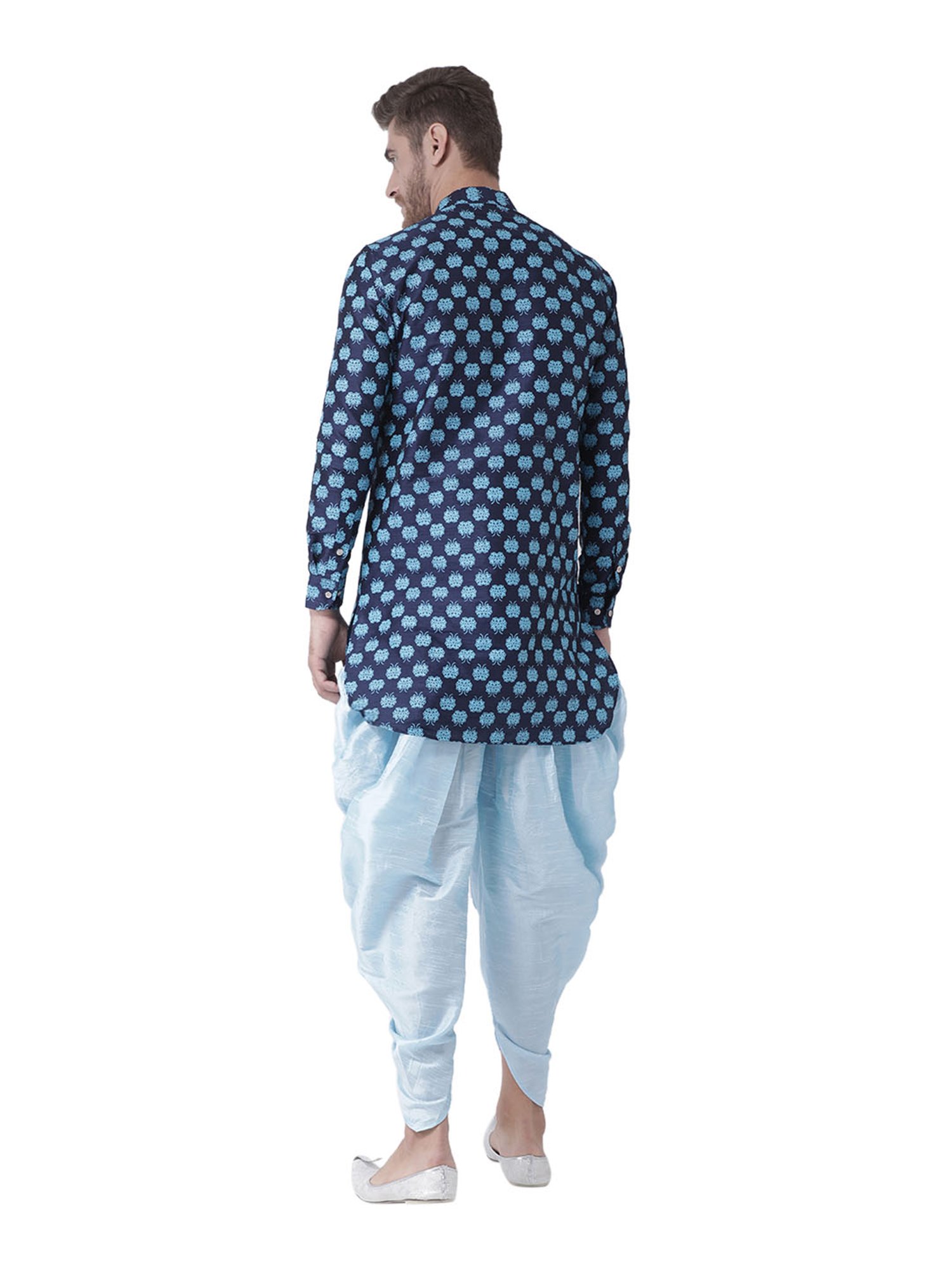 Deyann Navy Full Sleeves Printed Kurta Set