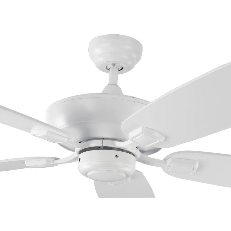 Monte Carlo 52" Colony Max Plus Matte White Damp Rated Ceiling Fan