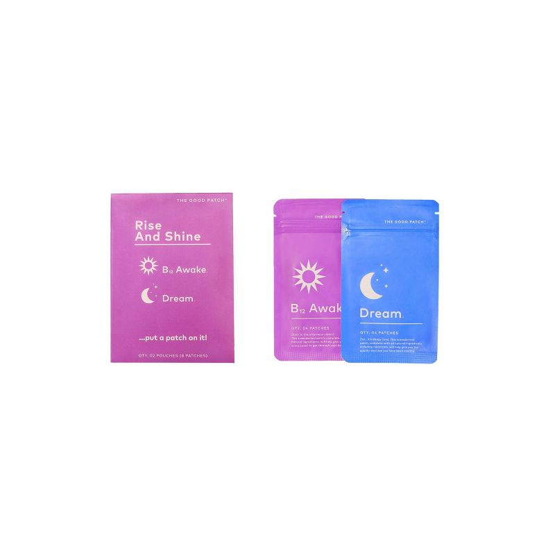 The Good Patch Rise & Shine Set with B12 and Melatonin - 8ct
