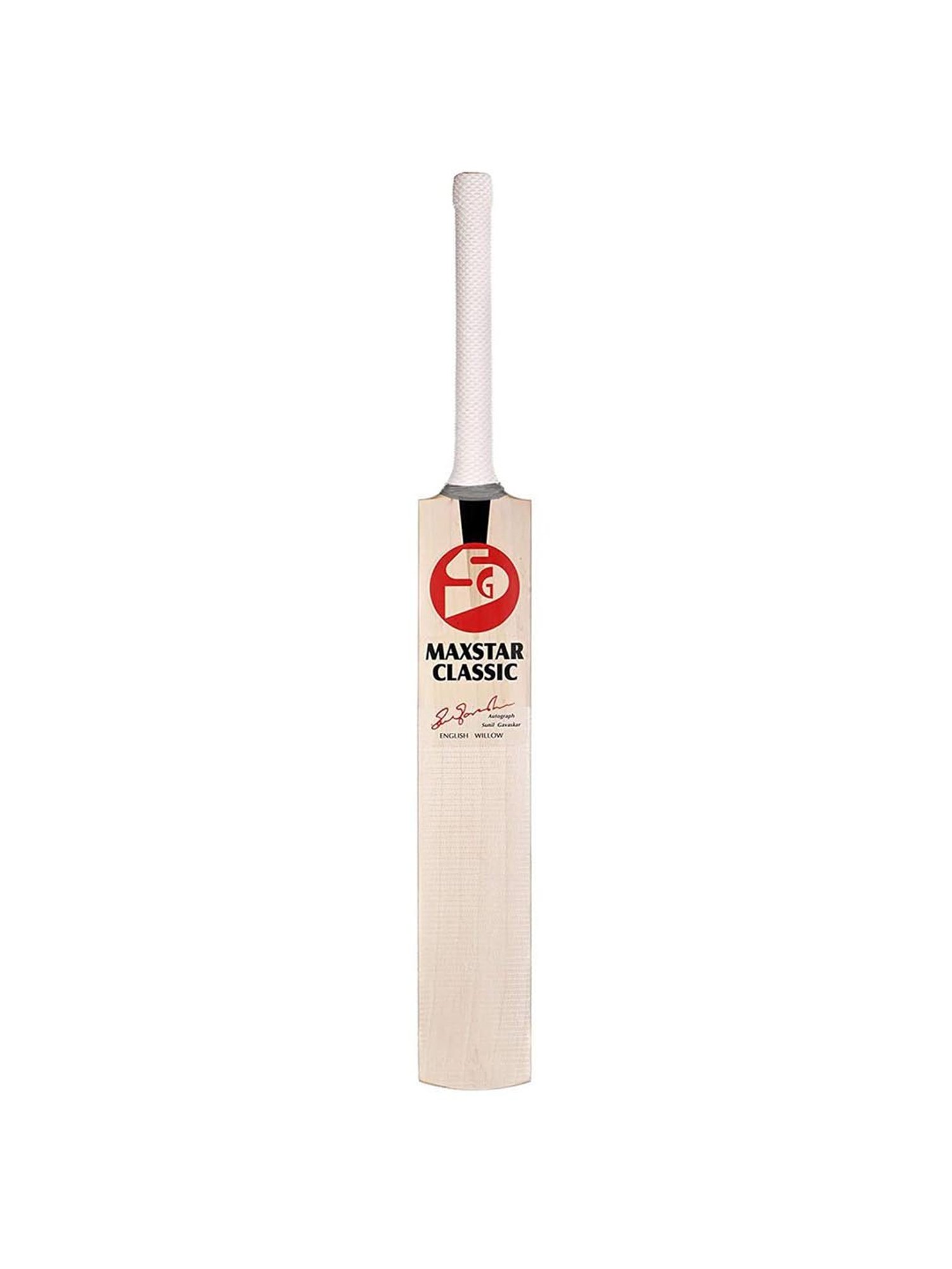 SG White Cricket Bat Maxstar Classic (Short Handle)