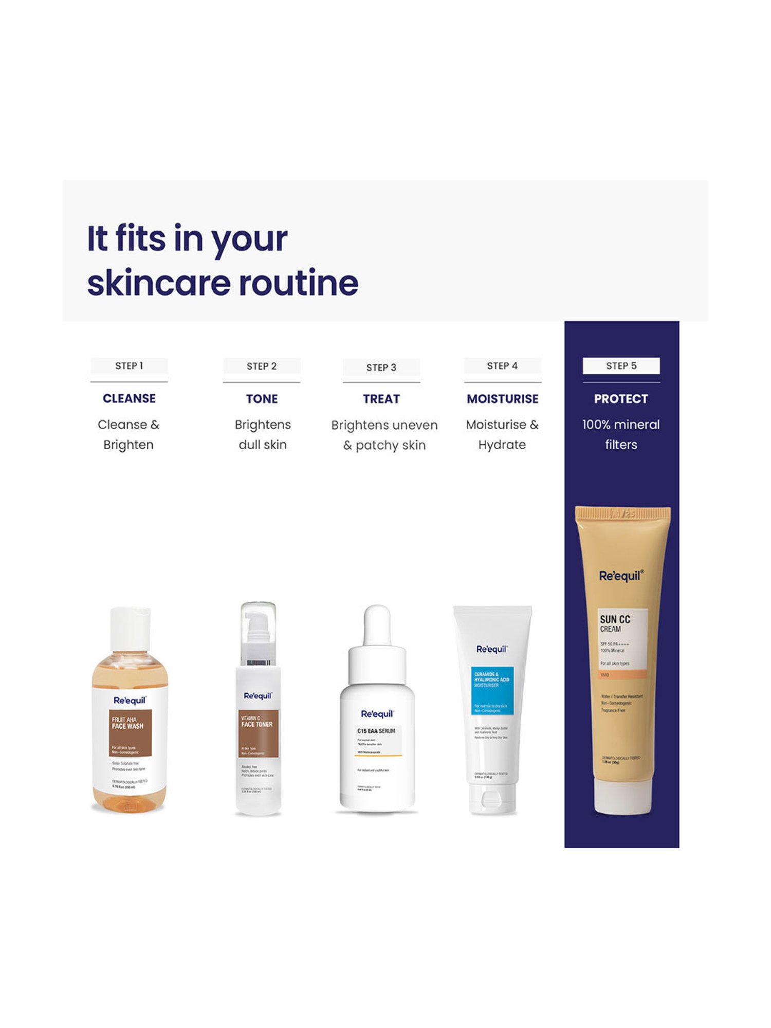 Re&iquest;equil Sun CC Cream SPF 50 PA++++ Joy - 30 gm