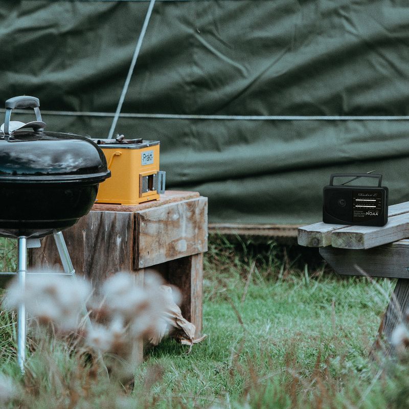 2) New Pyle PSR6 LCD Digital Hanging Waterproof AM/FM Shower Clock Radio White