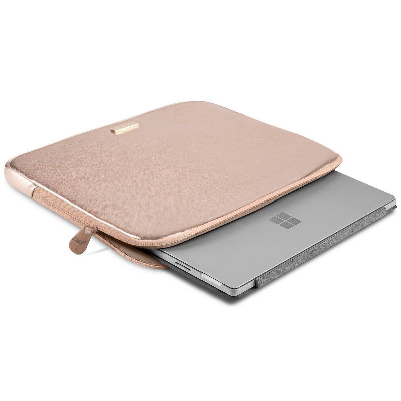 Dabney Lee 14" Laptop Sleeve - Crosshatch Champagne/Ivory