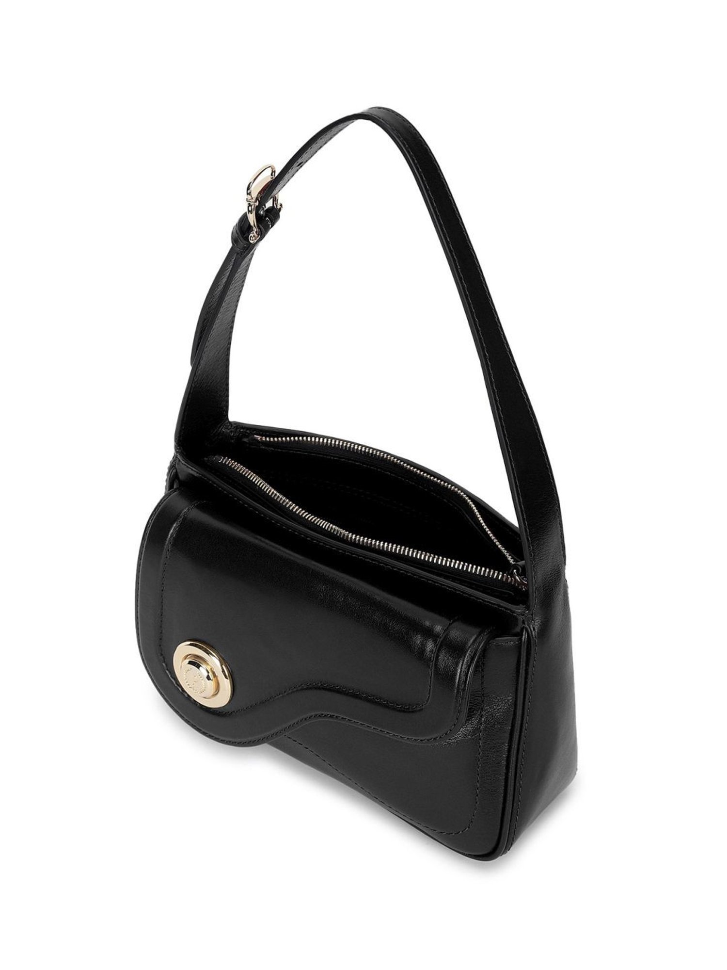 Pollini Black DAYTONA Medium Shoulder Bag