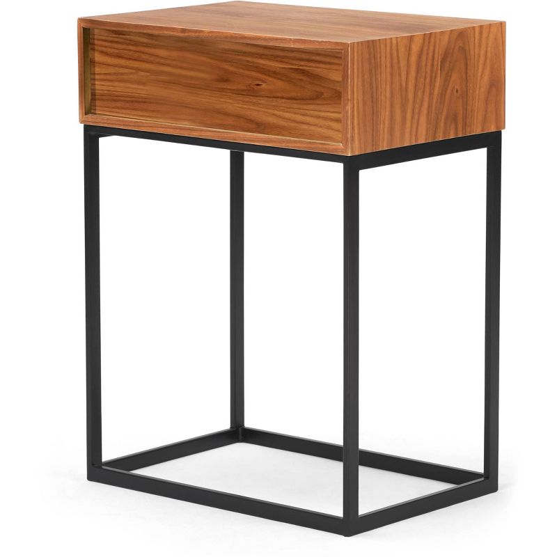 Milo Side Table Walnut - ClickDecor