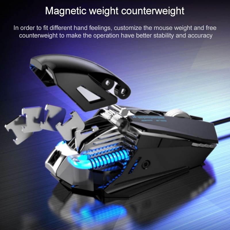 Colorful Lighting Wired Macro Programming Mechanical Gaming Mouse
