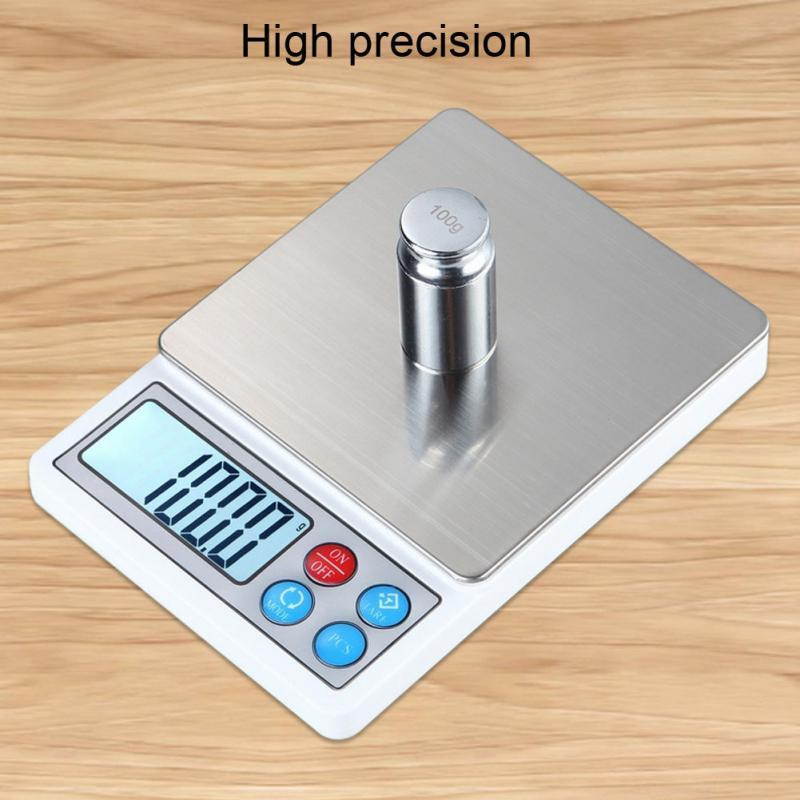 2KG 0.1g Portable Mini Pocket Digital Scales Balance Gram Electronic Balance High accuracy for Measuring