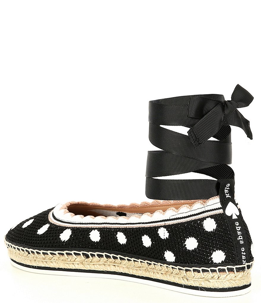 kate spade new york Knottingham Dot Knit Ballet Espadrilles
