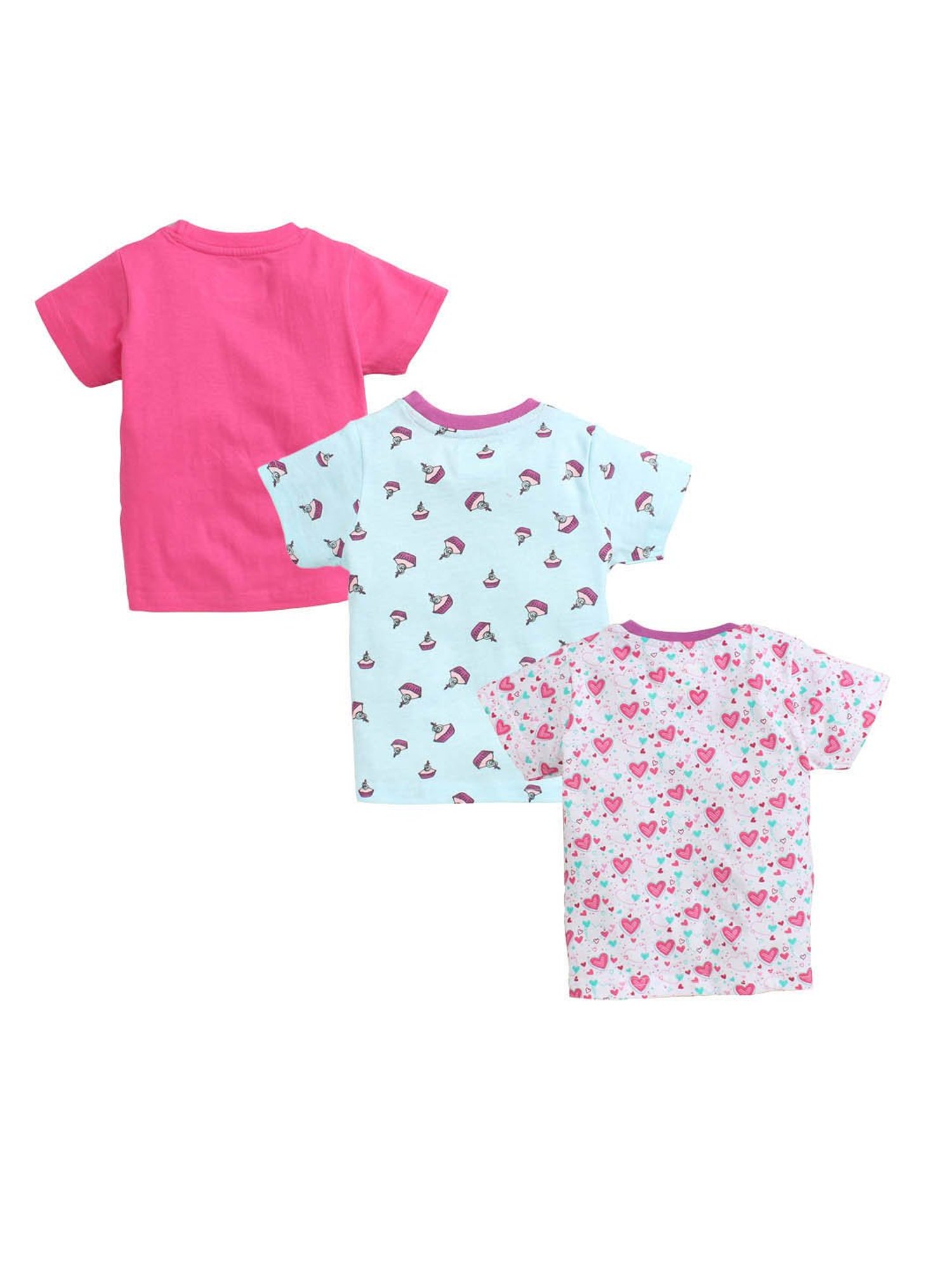 Bumzee Kids Multicolor Printed T-Shirts (Pack Of 3)