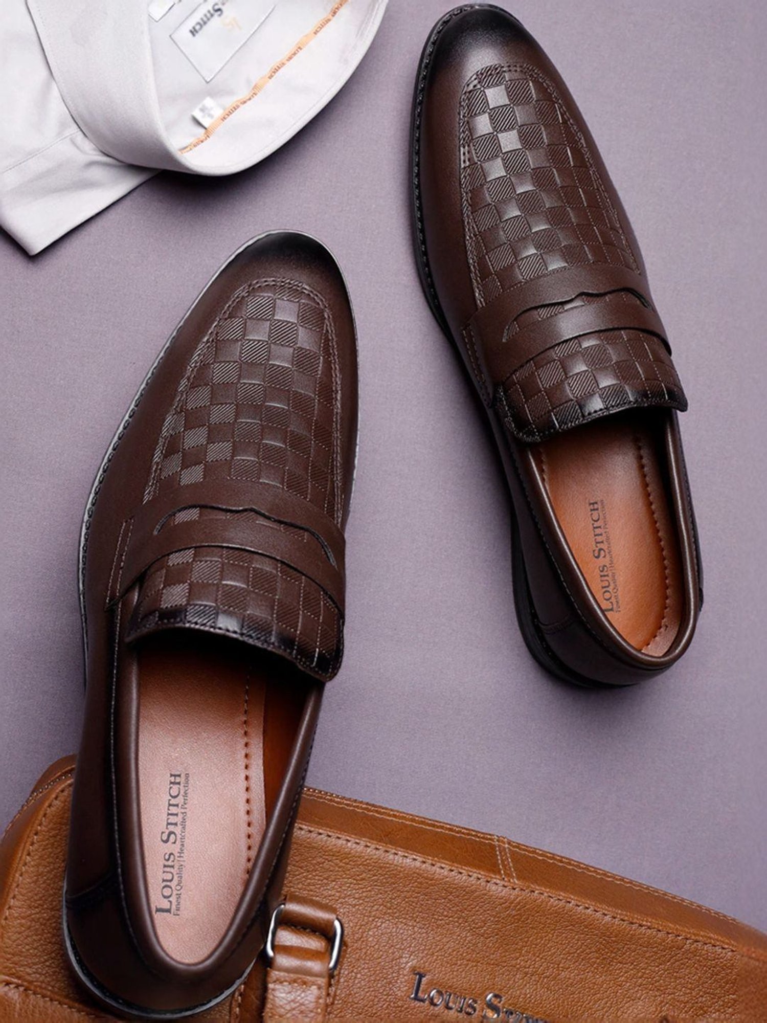 Louis Stitch Men's Brown Formal Loafers