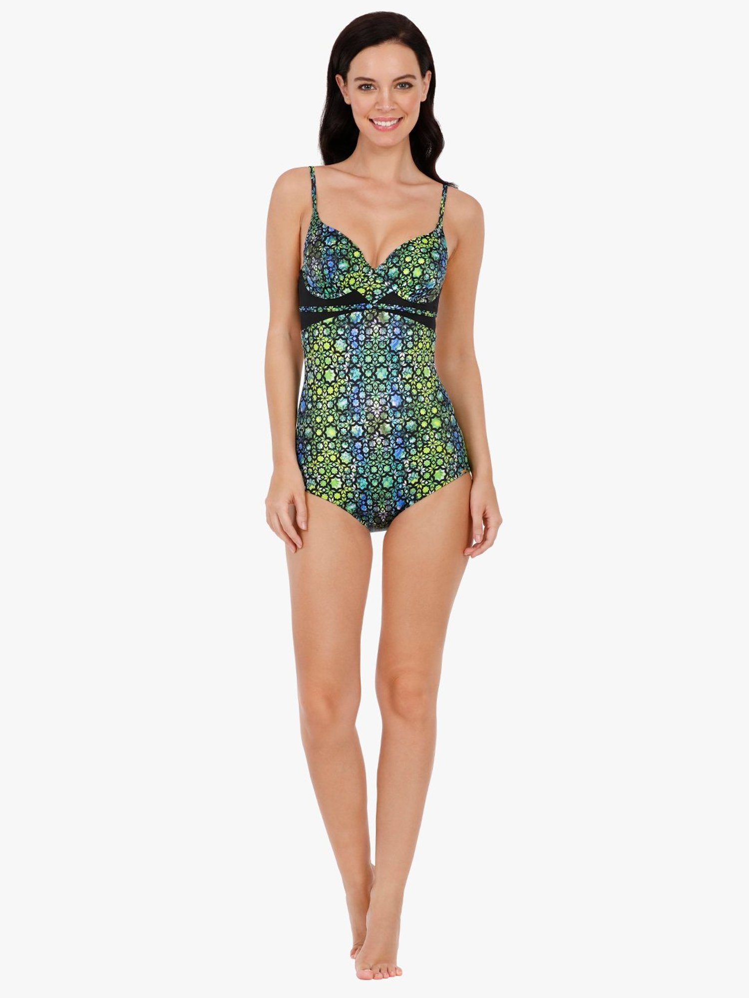 Amante Multicolor Printed Swimsuit