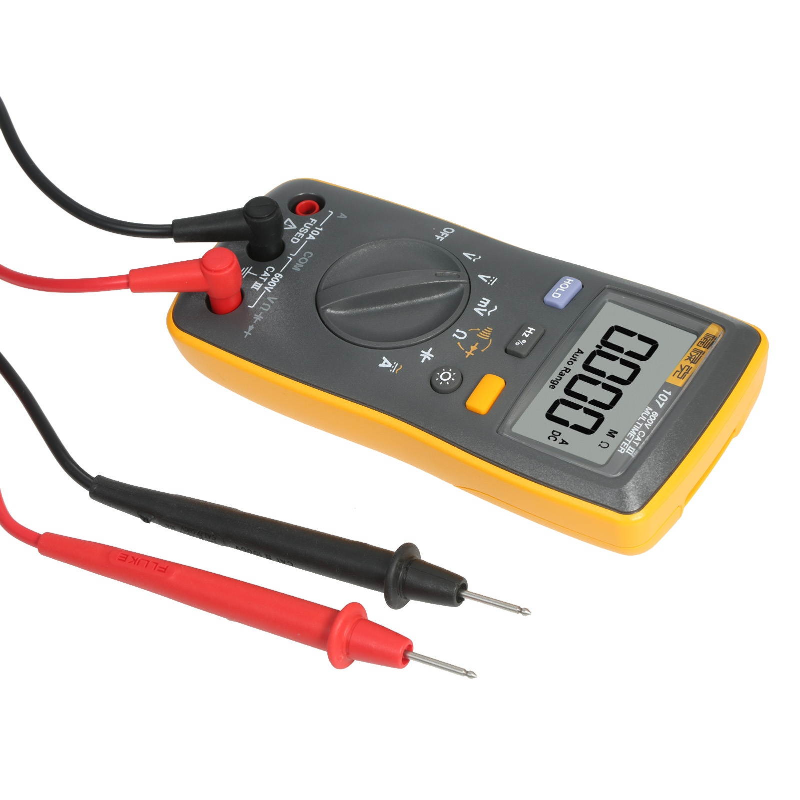 FLUKE 6000 Counts Mini Palm-sized Multimeter Digital Multimeter Handheld Voltmeter Portable Ammeter Voltage Meter Universal Meter Measuring AC/DC Voltage AC/DC Current Resistance Capacitance