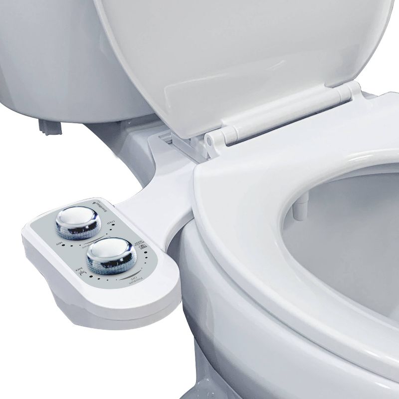 SB-410 Non-Electric Bidet Attachment with Single Nozzle and Hot/Cold Water White - SmartBidet