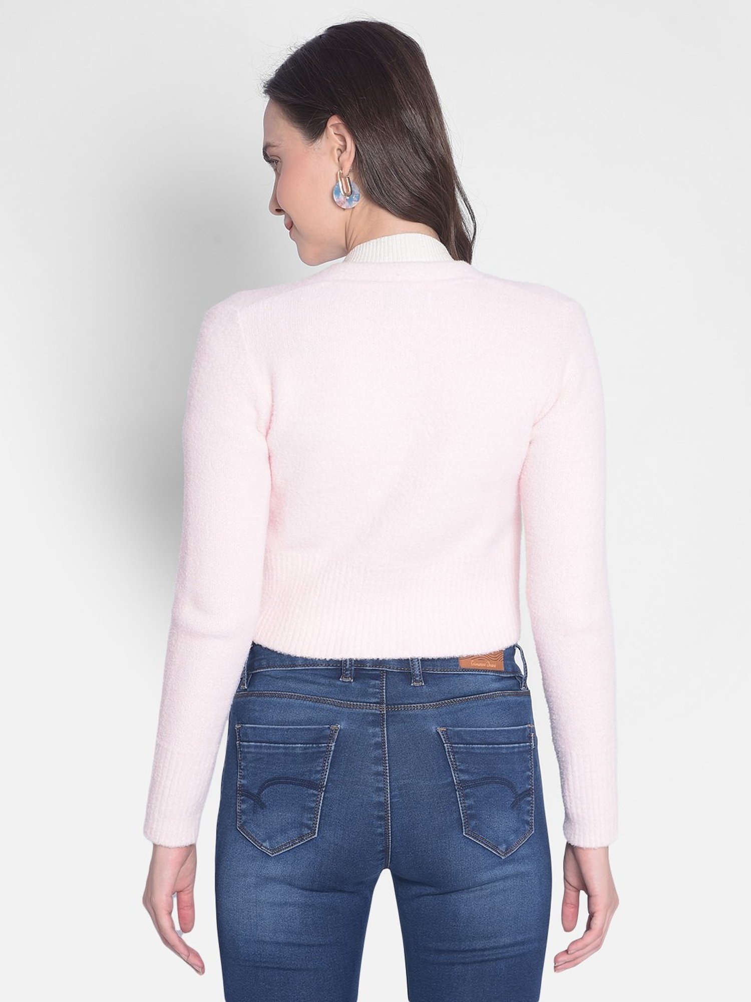 Crimsoune Club Pink Regular Fit Cardigan