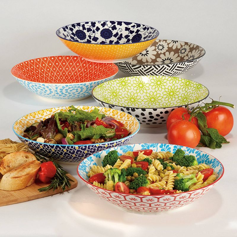 32oz 6pk Porcelain Chelsea Dinner Bowls - Certified International