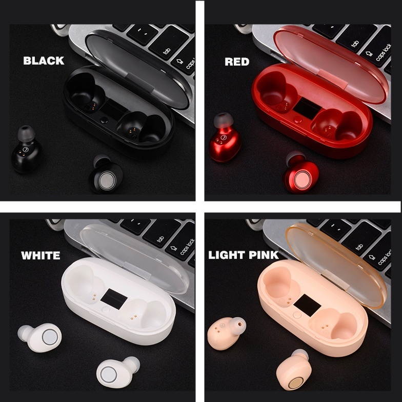 Zgeer Mini True Wireless Bluetooth 5.0 Sports 4D Surround Heavy Bass Earbuds Headset