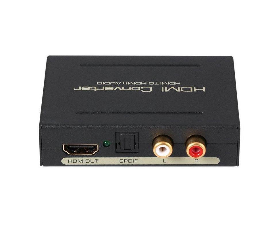 4K*2K HDMI Audio Video Splitter HDMI to HDMI + AUDIO (SPDIF + R / L) 2RCA Audio Signal Converter V1.4