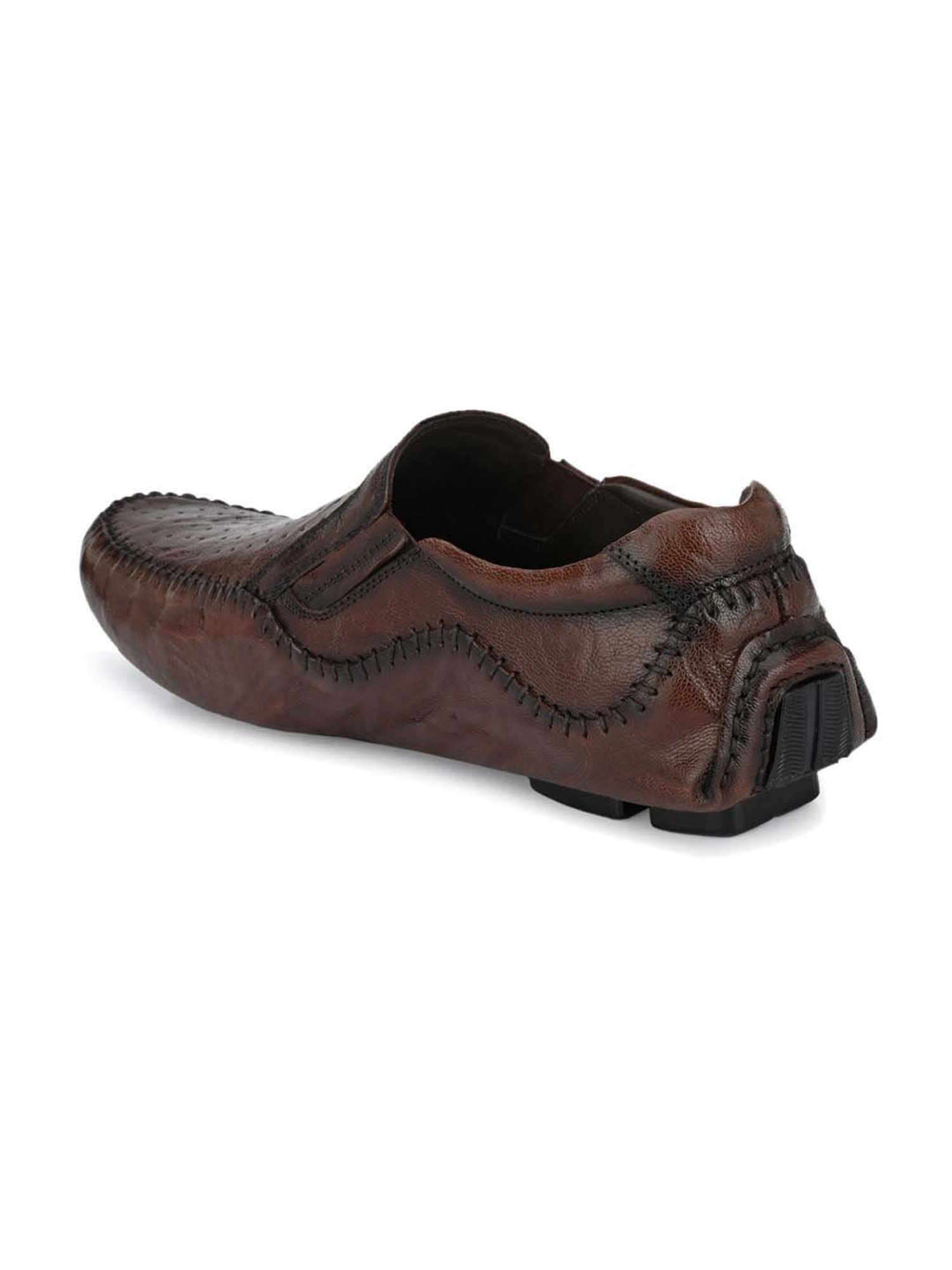 Hitz Men's Brown Casual Loafers