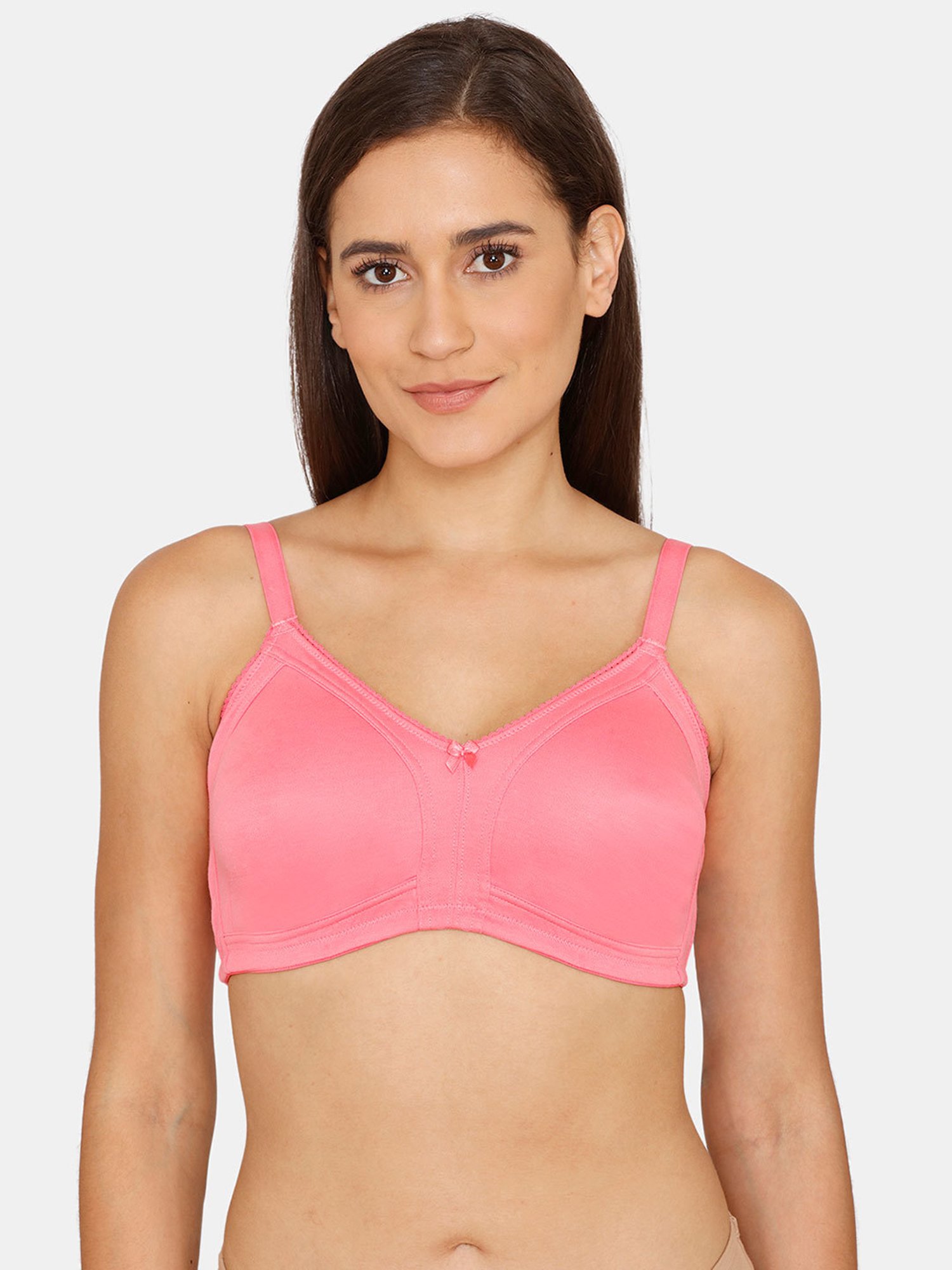 Rosaline by Zivame Pink Lemonade Non-wired Non-padded Full Coverage  Bra