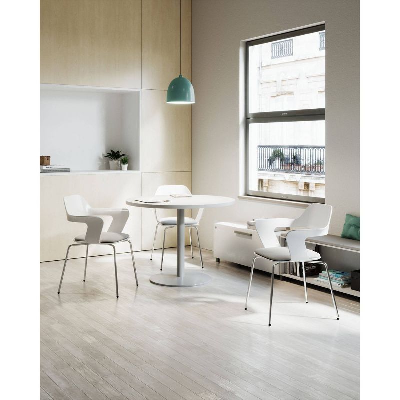 Julep Stack Chair White Flex Shell Grape Vinyl - KFI