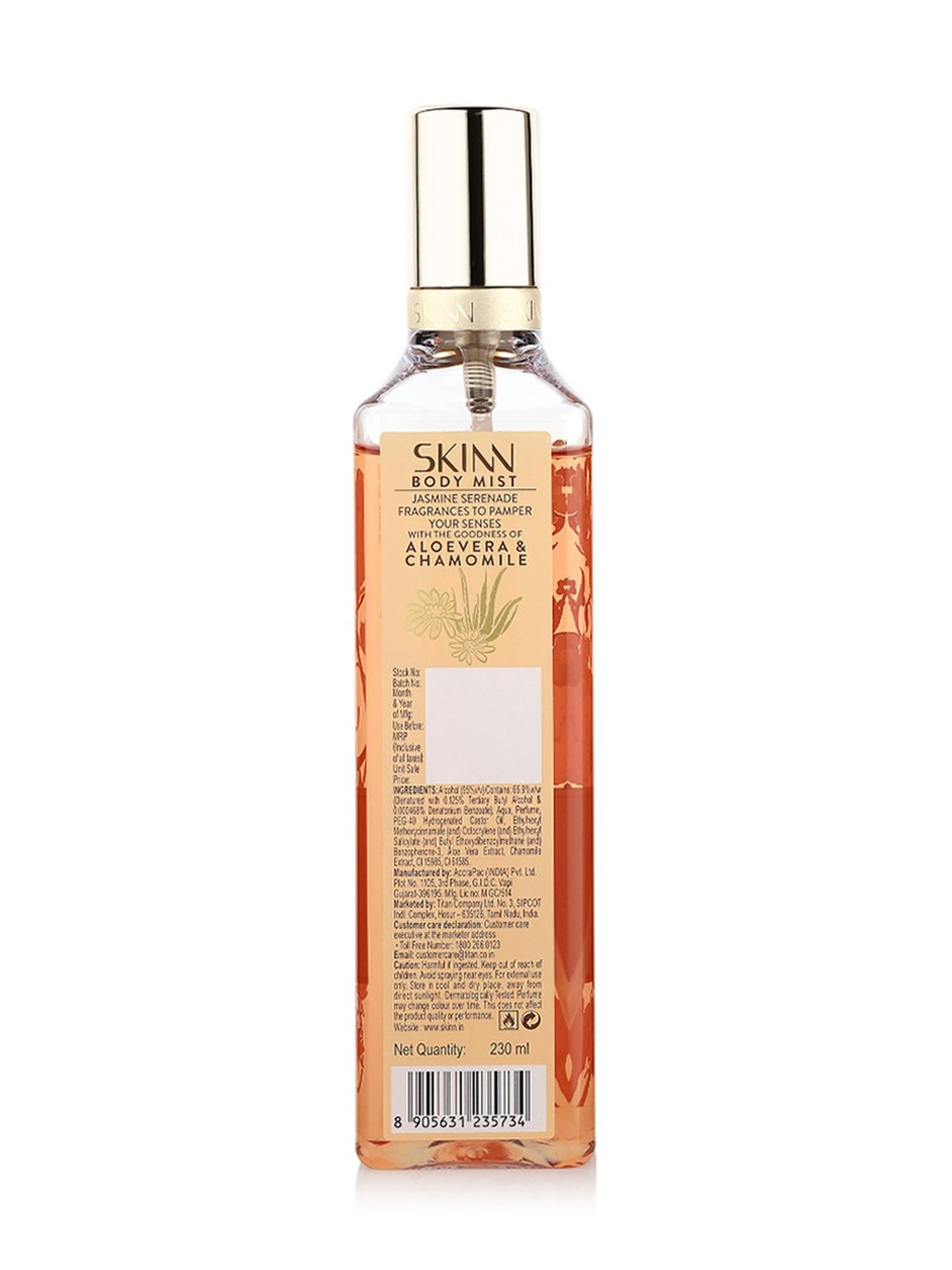 Skinn by Titan Jasmine Serenade Body Mist - 230 ml