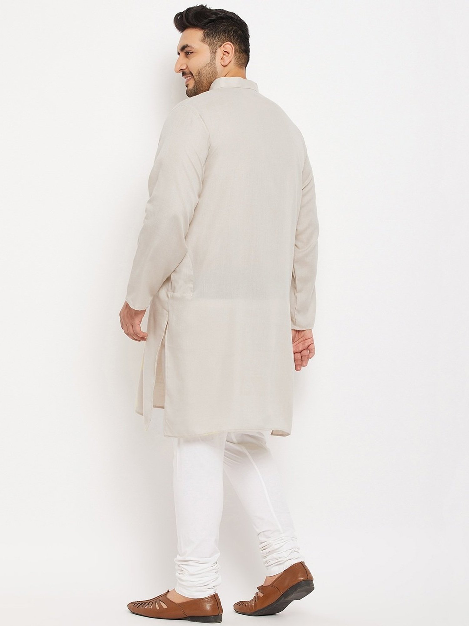 Bigbanana Off White Regular Fit Kurta