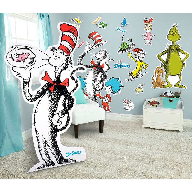 Birthday Express Dr. Seuss Giant Wall Decal and Stand Up Kit