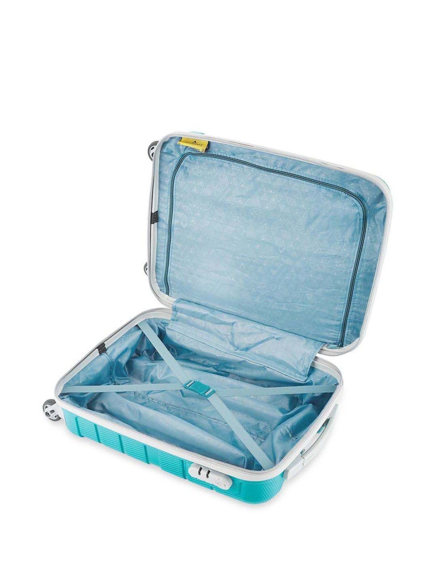 Aristocrat Nexon Teal Blue Textured Hard Cabin Trolley Bag - 37.8 cm