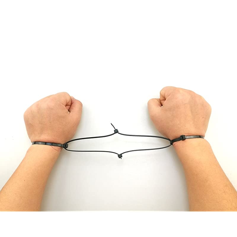 Large 120LBS Tensile Strength Zip Ties 12 Inch Heavy Duty Black Industrial Durable Cable Ties Office Organizer Gardening Ties Tools 50 Pack Black