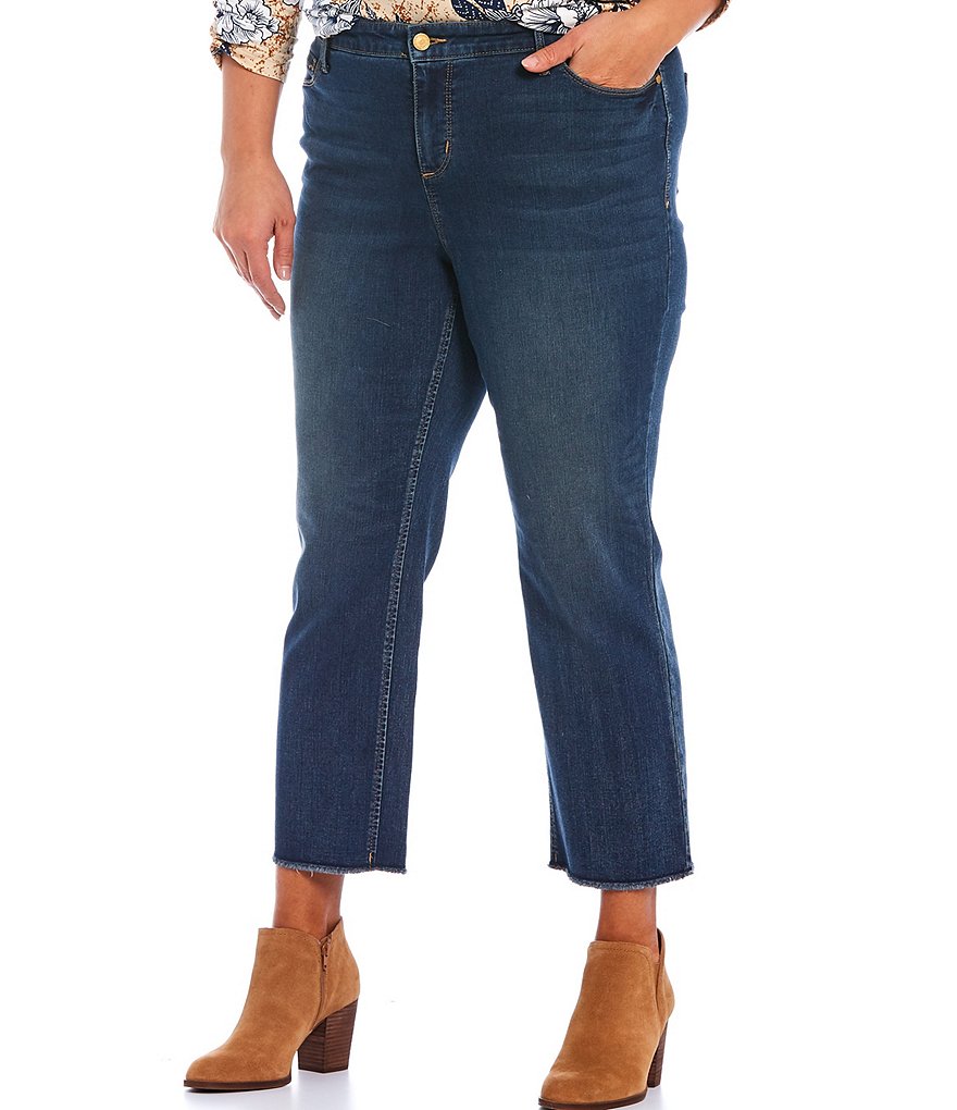 Democracy Plus Size Ab-Solution Capri Skimmer Jean