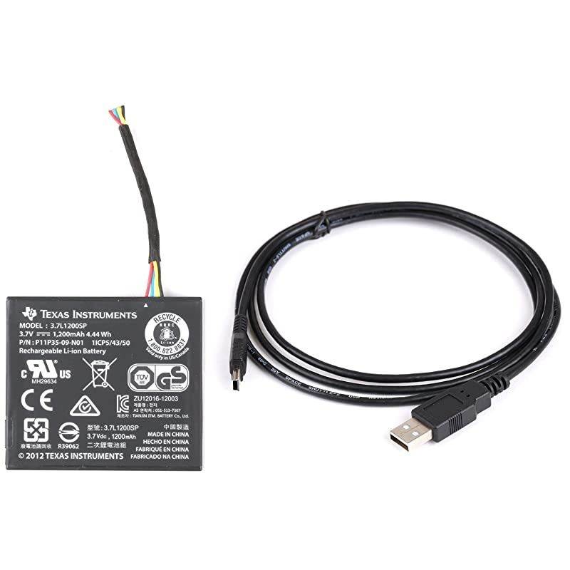 Rechargeable battery for TI84 C Silver Edition Graphing Calculator + USB Cable Calculator not included