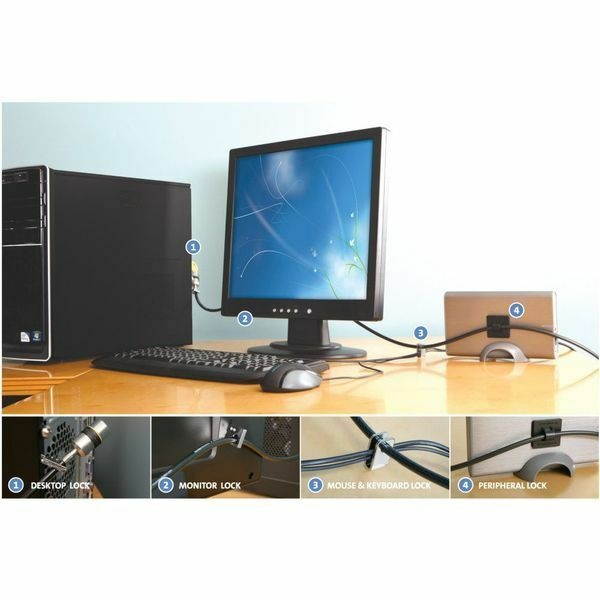 KENSINGTON K64615US Desktop & Peripherals Locking Kit