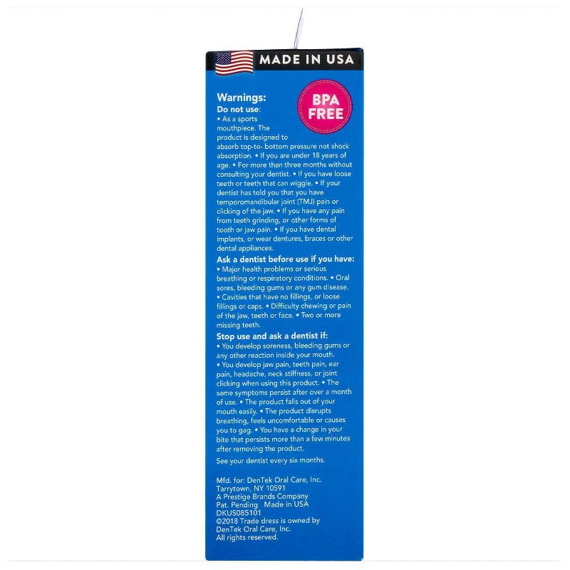 DenTek Professional-Fit Dental Guard for Nighttime Teeth Grinding with Guard, Fitting Tray, & Storage Case