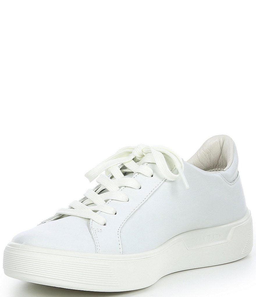 ECCO Street Tray Leather Lace-Up Sneakers