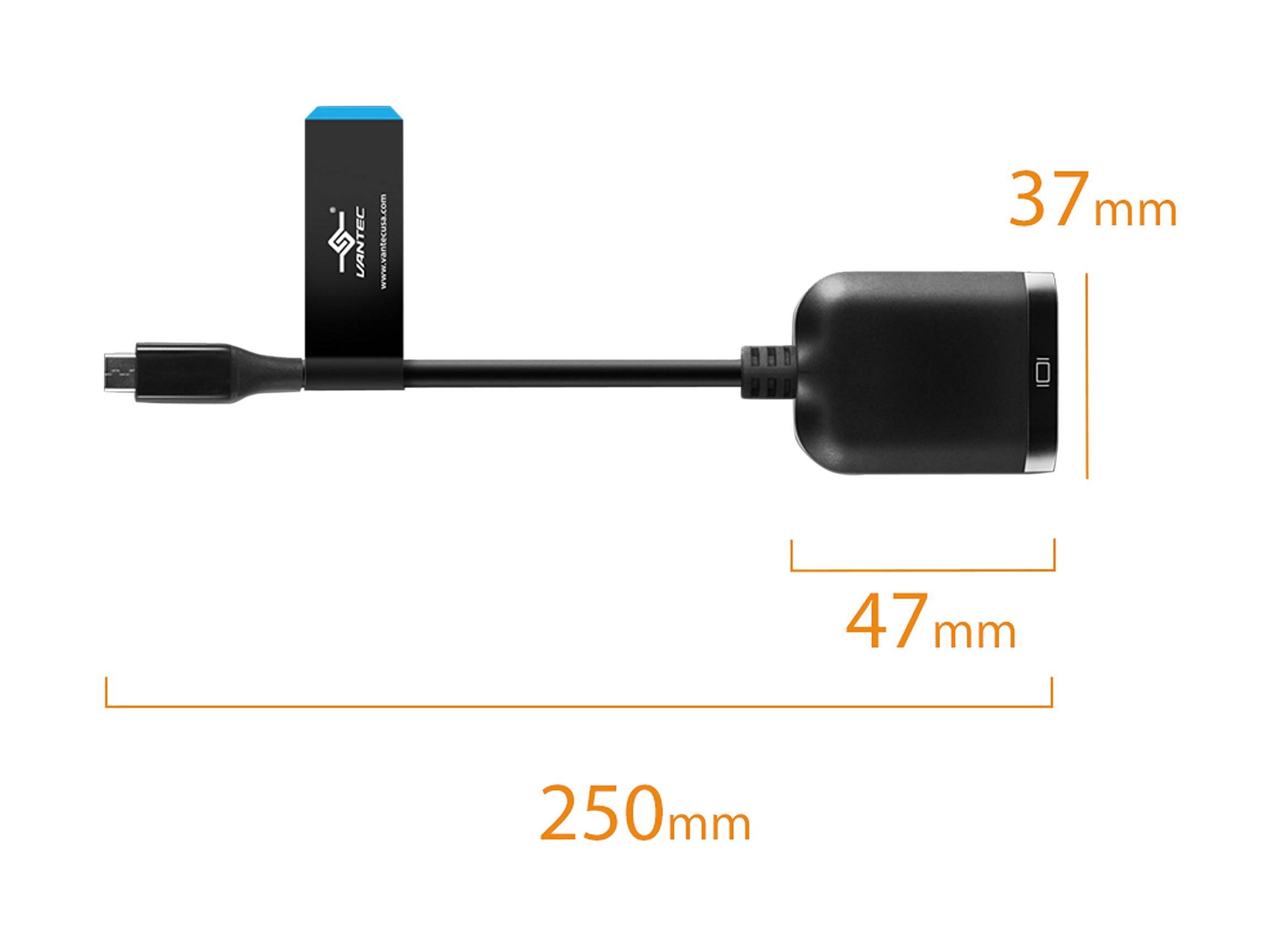 VANTEC CB-CU300HD20 VLink USB-C To HDMI 2.0 4K/60Hz Active Adapter