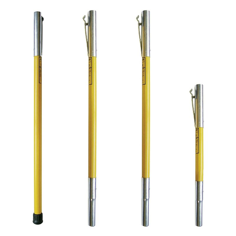 Jameson FG-6/3F Hollow Core Fiberglass Pole Extension Tool Attachment Set for Attaching Saws or Blades for Trimming and Pruning Trees