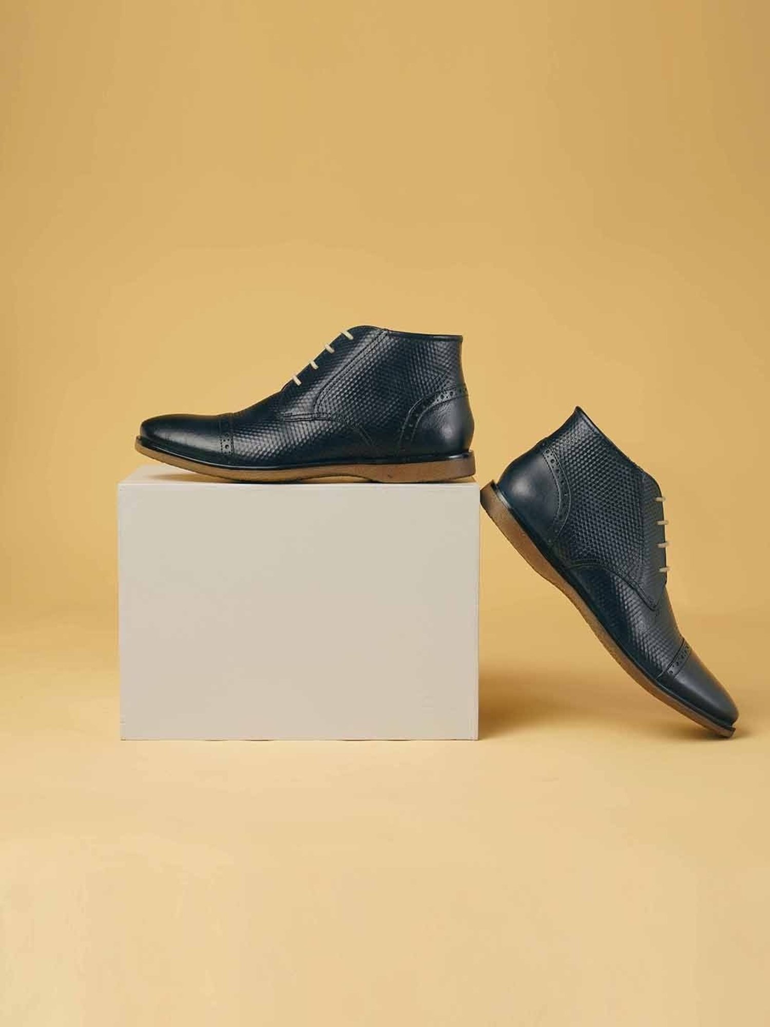 Ruosh Men's Green Derby Boots