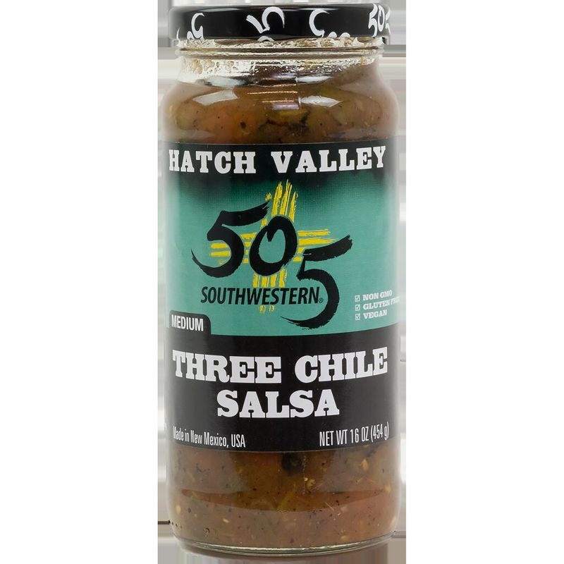 505 Southwestern Hatch Valley Medium Three Chile Salsa - 16oz