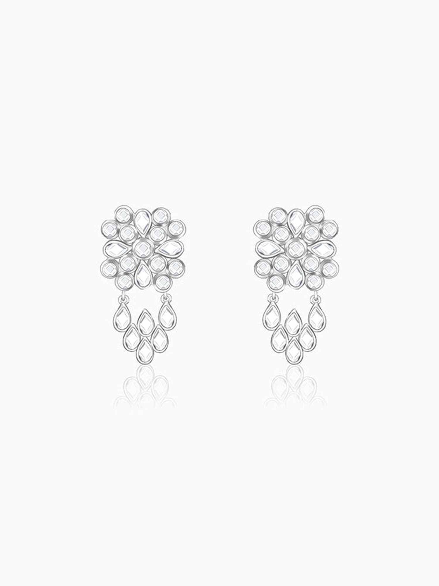 GIVA 925 Silver Sawarne Lage Earrings for Women & Girls