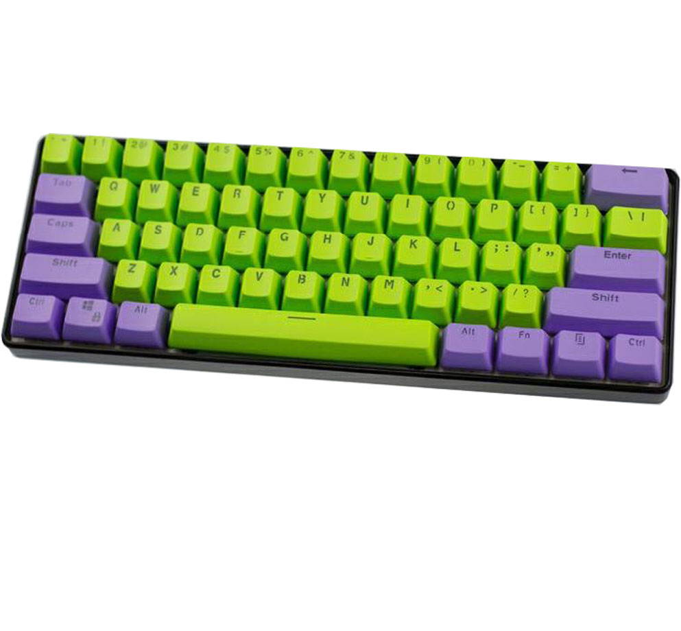 CUUWE 61 PBT Keycaps for 60 Percent Keyboard, Backlit Keycap Set for Mechanical Gaming Keyboard OEM Profile Keycaps with Key Puller for Cherry MX Switches GH60/RK61/GK61/Annie pro 2