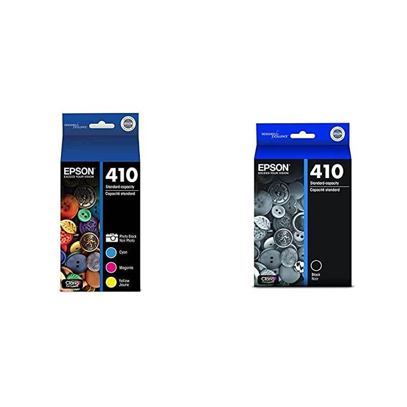 T410520-S Claria Premium Multipack Ink,Photo Black and Color Combo Pack & 410 Ink Cartridge, Black