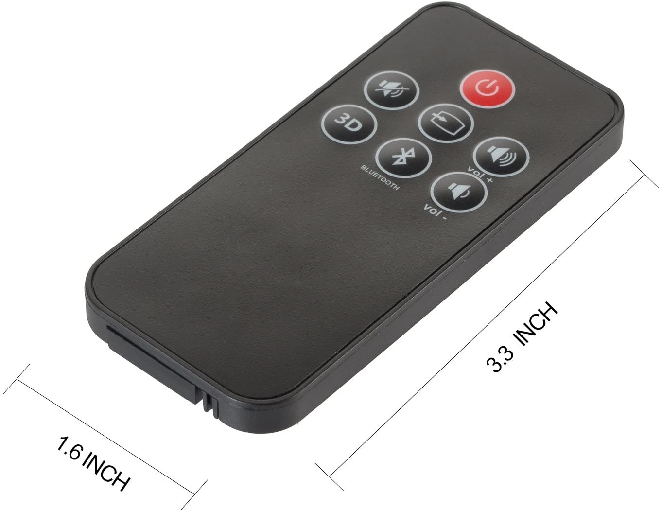 Remote Control for Klipsch R10B R20B R-10B R-20B ICON SB1 SB3 CS30 1015073 1061310 Replacement for Klipsch Reference Sound Bars Remote Control