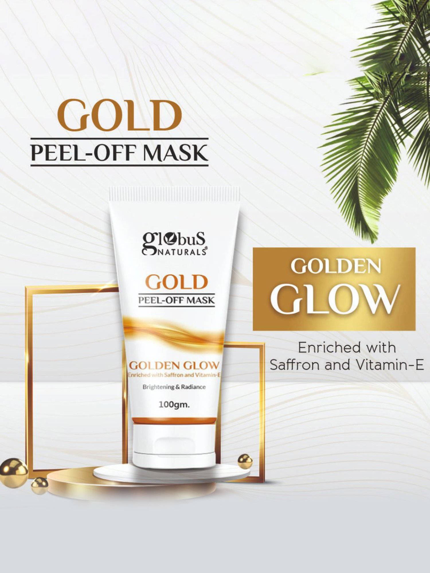 Globus Naturals Gold Peel-Off Mask - 100 gm