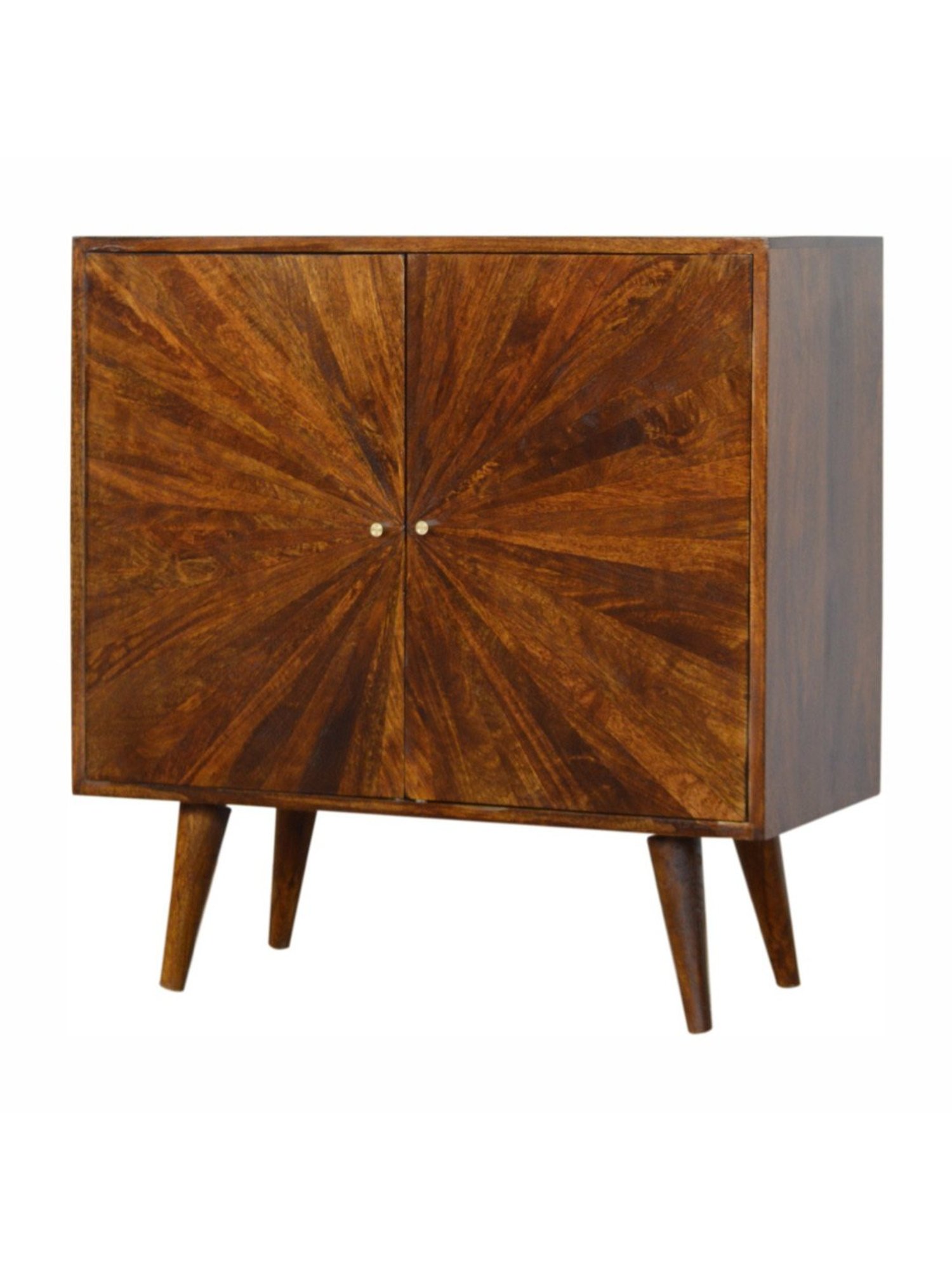 Artisan Furniture Brown Wood Chestnut Sunrise Brown Wood Cabinet