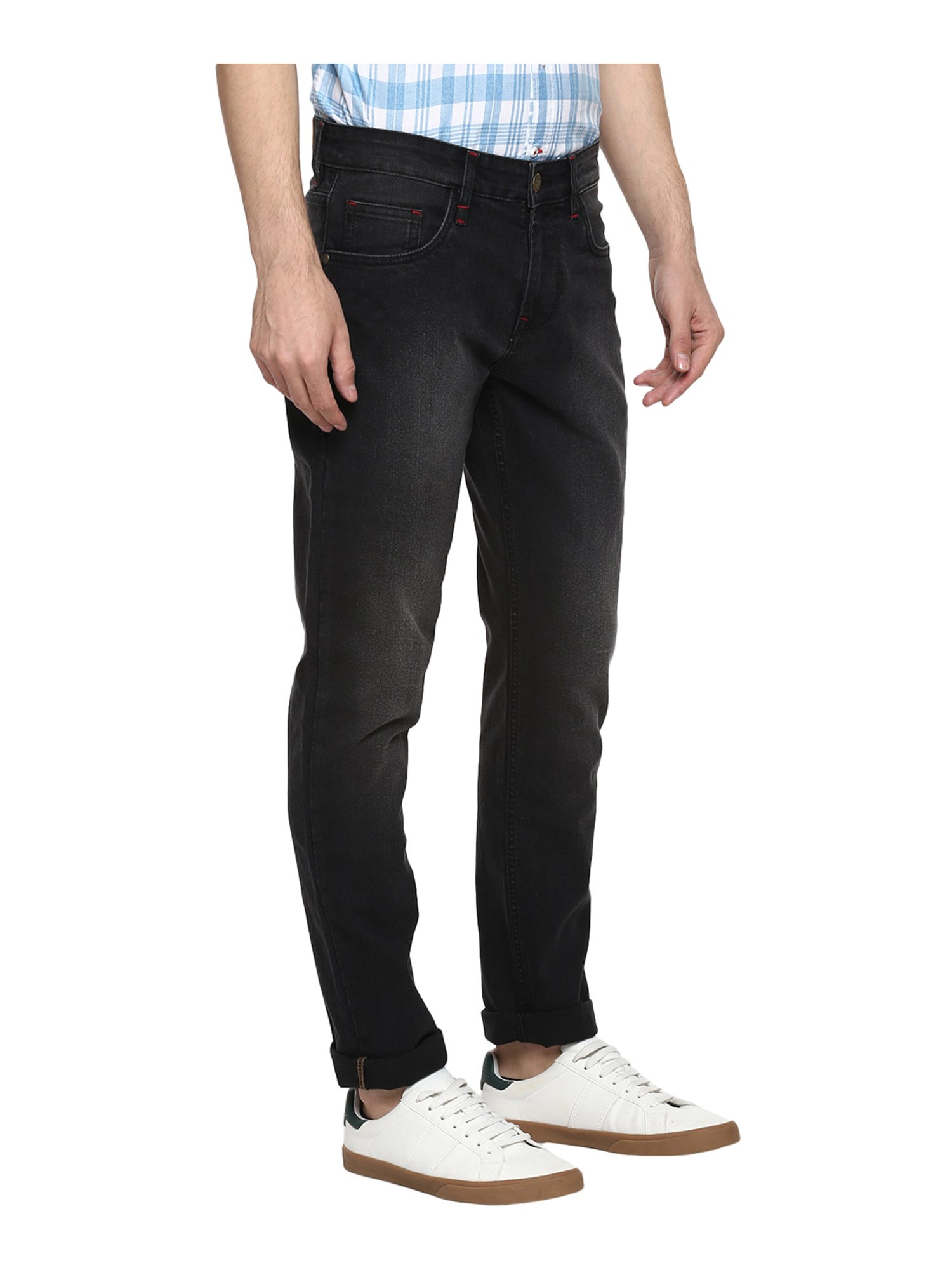 Red Chief Black Lightly Washed Jeans