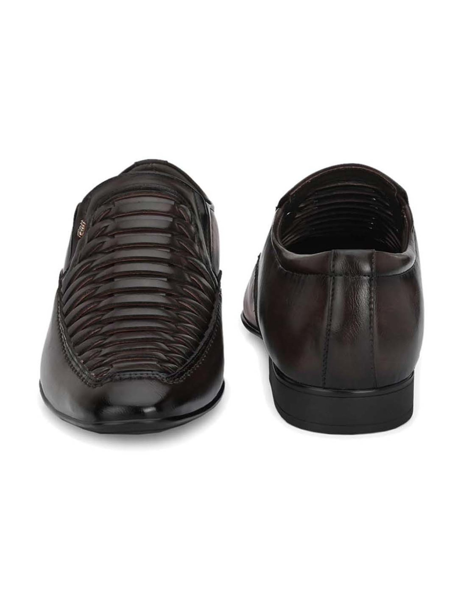 Hitz Men's Coco Brown Formal Loafers