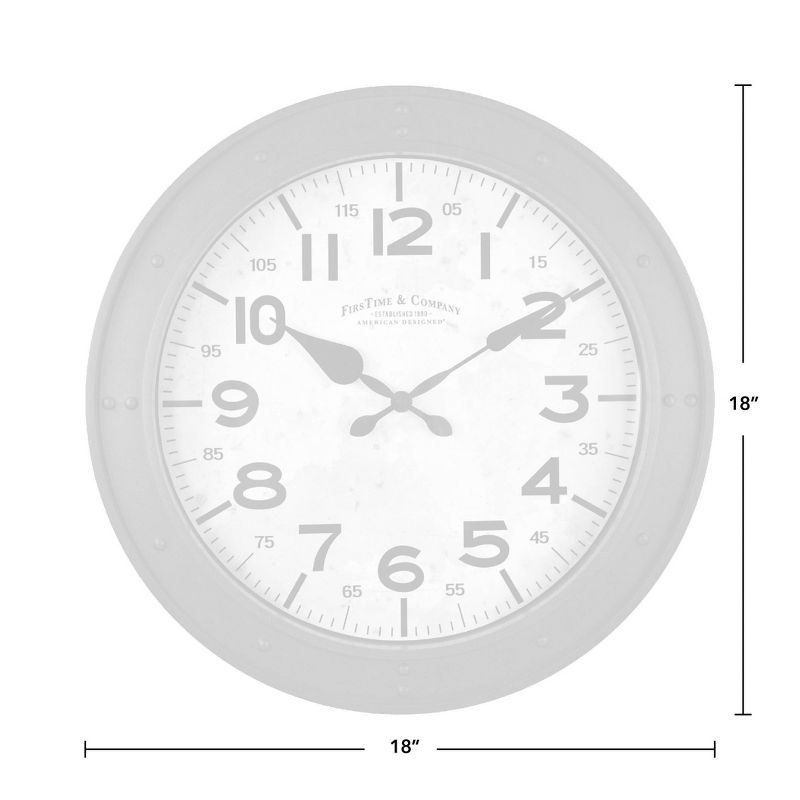18" Donovan Wall Clock Gray - FirsTime & Co.